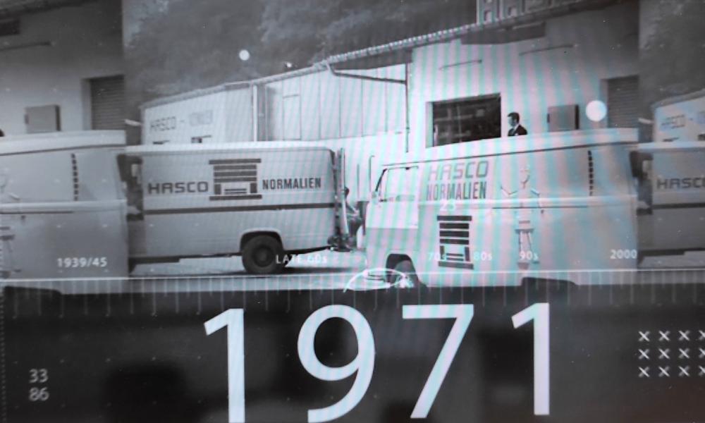 Rolf Hasenclever uppfann standardkomponentsystemet och ansökte om patent 1960. Rolf Hasenclever uppfann standardkomponentsystemet och ansökte om patent 1960.