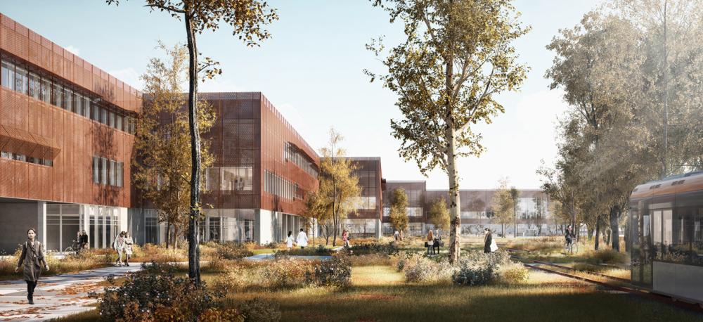 Nyt Sund der det nye sundhedsvidenskabelige fakultet, der er sammenbygget med Syddansk Universitets bygninger og Nyt Odense Universitets Hospital. Nyt Sund der det nye sundhedsvidenskabelige fakultet, der er sammenbygget med Syddansk Universitets bygninger og Nyt Odense Universitets Hospital.