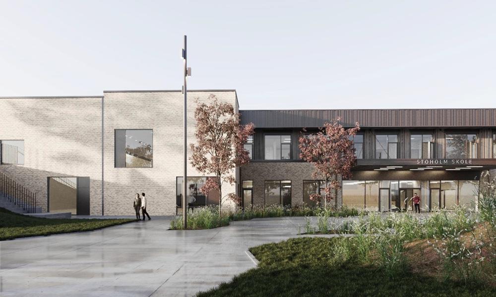 Viborg Kommune udbyder i storentrepriser opførelse af ny skole i Stoholm. Skolen ligger i tilknytning til Stoholm Fritids- og kulturcenter. Skolen er 2-sporet og skal rumme ca. 450 elever. Viborg Kommune udbyder i storentrepriser opførelse af ny skole i Stoholm. Skolen ligger i tilknytning til Stoholm Fritids- og kulturcenter. Skolen er 2-sporet og skal rumme ca. 450 elever.