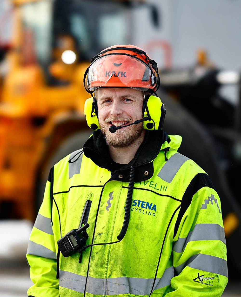 På bilden syns Fredrik Avelin, Stena Recycling. På bilden syns Fredrik Avelin, Stena Recycling.