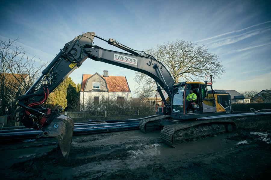 Volvo EC300E Hybrid är företagets första hybrid. Volvo EC300E Hybrid är företagets första hybrid.