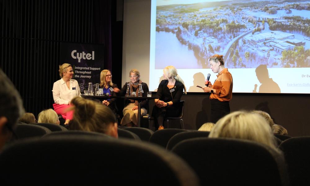 Pia Baumann, Alexandra Ekman Ryding, och Eva-Karin Gidlund talade också under eventet som modererades av bland annat Anna Törner, grundare av SDS Life Science. Pia Baumann, Alexandra Ekman Ryding, och Eva-Karin Gidlund talade också under eventet som modererades av bland annat Anna Törner, grundare av SDS Life Science.
