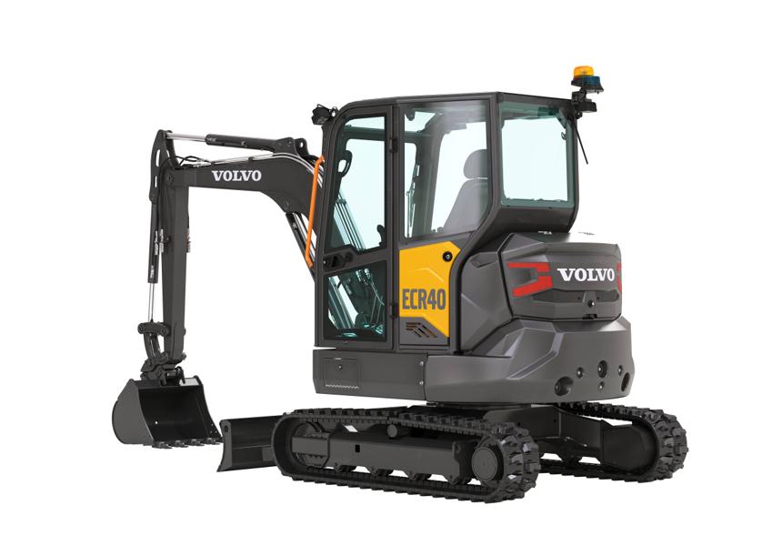 Minigrävaren Volvo ECR40 är en av nyheterna i Swecons monter. Minigrävaren Volvo ECR40 är en av nyheterna i Swecons monter.