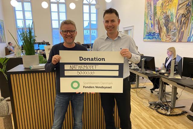 Sparekassen Danmark Fonden Vendsyssel donerer 50.000 kr. til Naturmødet.