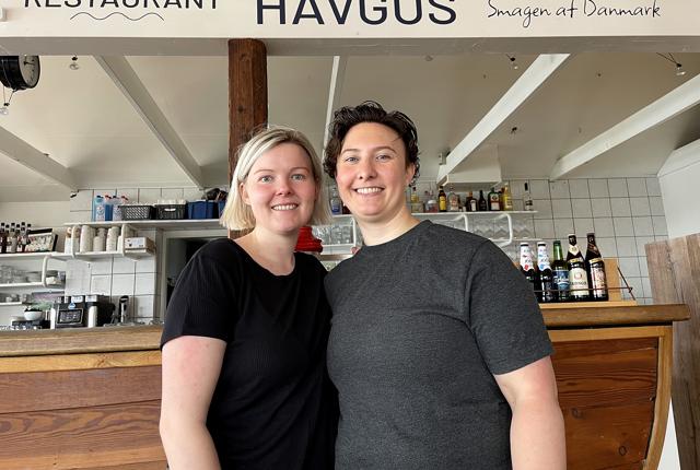 Sabrina og Cecilie Willer Schmidt åbner Restaurant Havgus på Havnen i Øster Hurup.