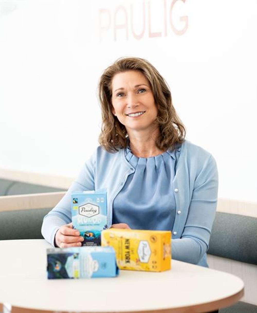 kaffe kaffeförpackning Kati Randell , R&D Manager för förpackningar på Paulig kaffe kaffeförpackning Kati Randell , R&D Manager för förpackningar på Paulig