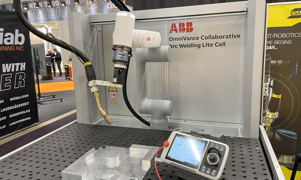 Så här blev den kollaborativa roboten som ESAB tagit fram i samarbete med ABB. Så här blev den kollaborativa roboten som ESAB tagit fram i samarbete med ABB.