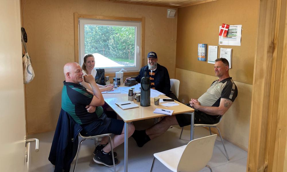 Fra venstre: Mike Sheridan fra Optimus Anlæg, Tina Poulsen fra Mase Planning, Sune Oslev fra Masu Planning og Poul Højer Christensen fra Optimus Anlæg. Fra venstre: Mike Sheridan fra Optimus Anlæg, Tina Poulsen fra Mase Planning, Sune Oslev fra Masu Planning og Poul Højer Christensen fra Optimus Anlæg.