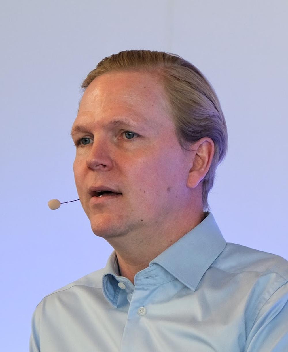 Rune Frølund Keldsen, CTO i DFDS-koncernen, ved Dansk Erhvervs Transportens Årsdag 2024. Rune Frølund Keldsen, CTO i DFDS-koncernen, ved Dansk Erhvervs Transportens Årsdag 2024.