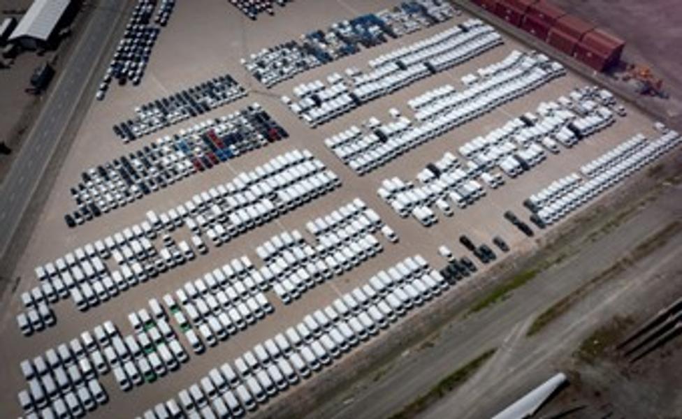 Bilterminal på Esbjerg Havn. Bilterminal på Esbjerg Havn.