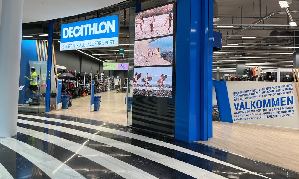 Decathlons butik i Westfield Mall of Scandinavia i Solna. Decathlons butik i Westfield Mall of Scandinavia i Solna.