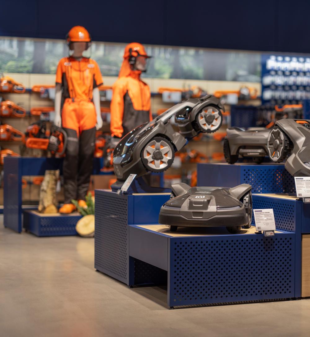 Husqvarnas nya butikskoncept. Husqvarnas nya butikskoncept.