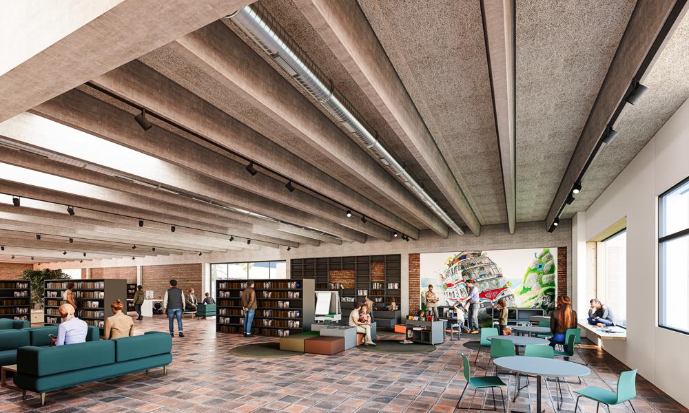 Byens borgere får et nyt bibliotek. Byens borgere får et nyt bibliotek.