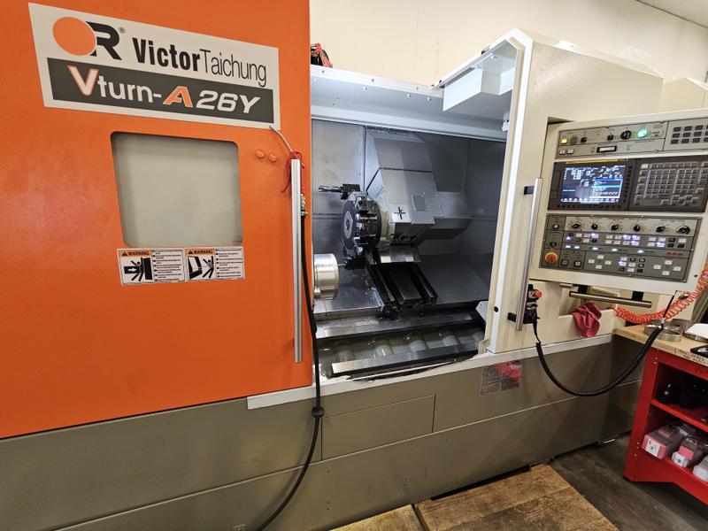 Den nye maskinen hos Fagerhaug Maskinering AS er et dreiesenter fra Victor Taichung levert av LTS Maskin AS. Den nye maskinen hos Fagerhaug Maskinering AS er et dreiesenter fra Victor Taichung levert av LTS Maskin AS.