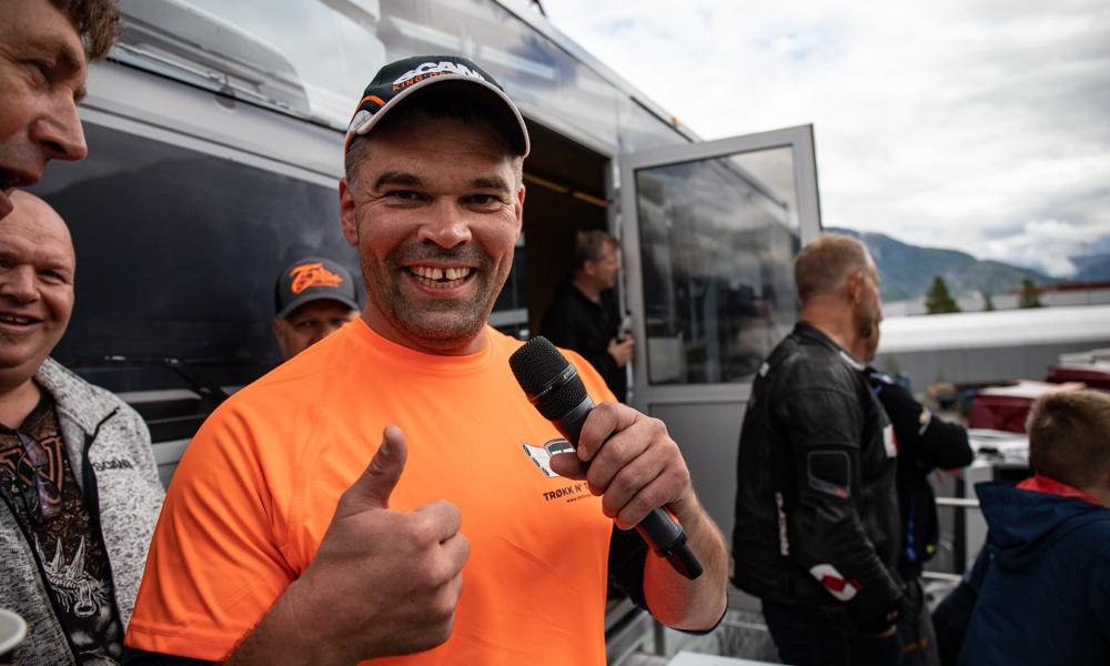 Simon Vie, festivalgeneral og konvoileder, er meget fornøyd med årets Trøkk n’ Truck-festival. Simon Vie, festivalgeneral og konvoileder, er meget fornøyd med årets Trøkk n’ Truck-festival.