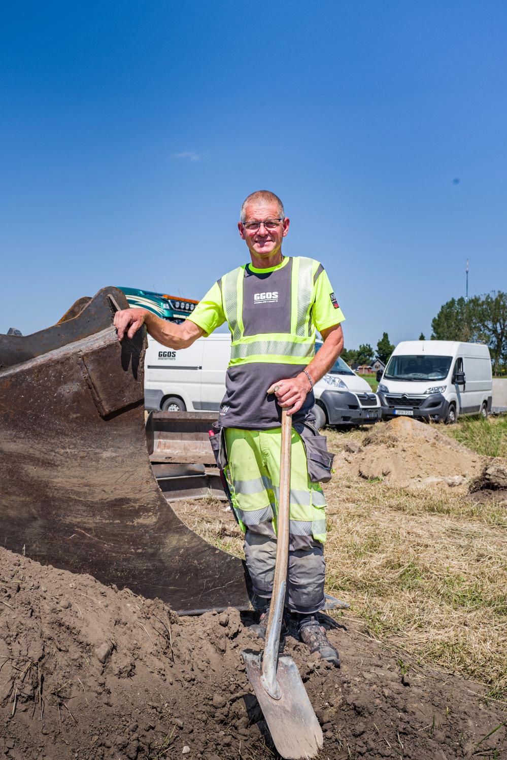 Mikael Hansson, anläggare på Gotlands gräv o schakt. Mikael Hansson, anläggare på Gotlands gräv o schakt.