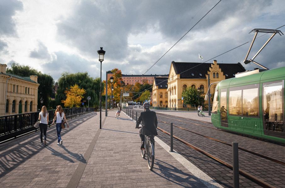 Arbetet som startar nu med Uppsalas spårväg är att flytta ledningar i marken. Arbetet som startar nu med Uppsalas spårväg är att flytta ledningar i marken.