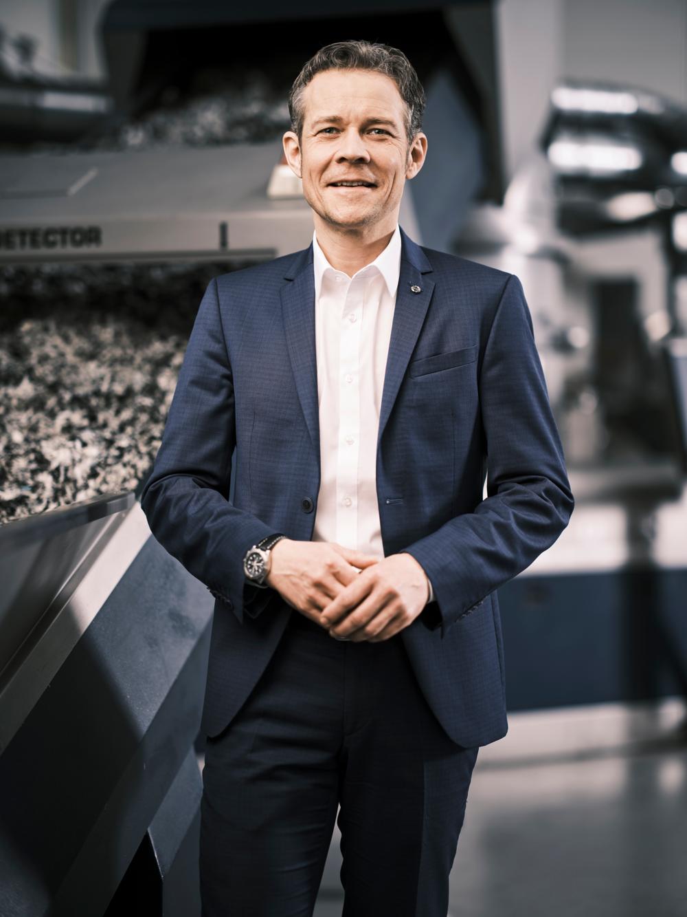 Markus Huber-Lindinger, vd på Erema. Markus Huber-Lindinger, vd på Erema.