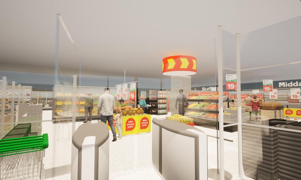 Visionsbild för Coop Xtra Igor Galleria i centrala Västerås. Visionsbild för Coop Xtra Igor Galleria i centrala Västerås.