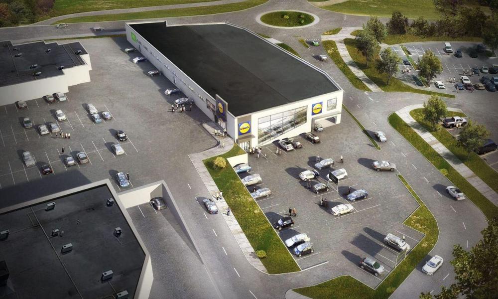 Ritning över Lidls metropolbutik i Strömstad. Ritning över Lidls metropolbutik i Strömstad.