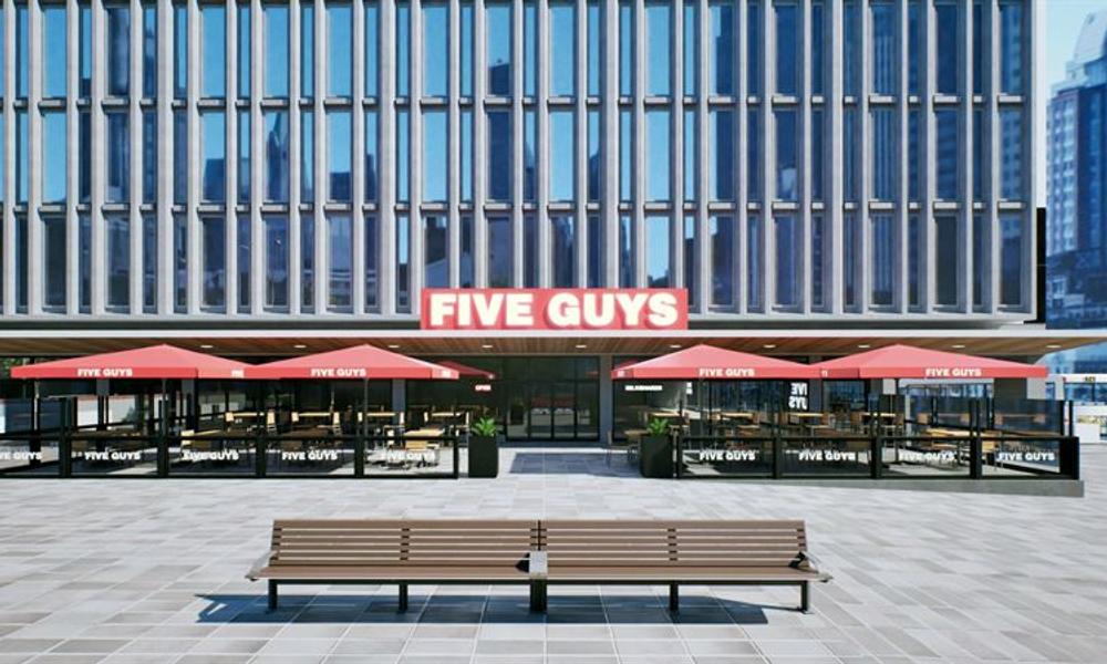 Så här är det tänkt att se ut när Five Guys öppnat i femte Hötorgshuset. Så här är det tänkt att se ut när Five Guys öppnat i femte Hötorgshuset.