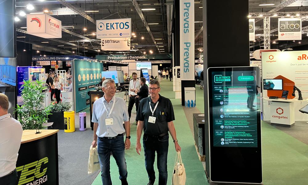 Første dag på elektronikmessen i Odense, E-24. Første dag på elektronikmessen i Odense, E-24.