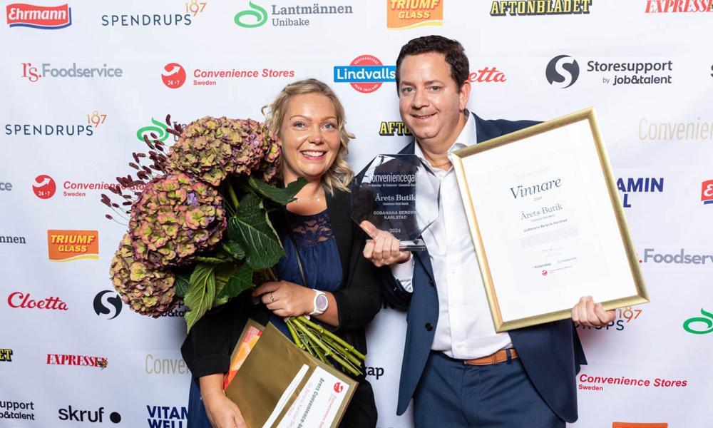 Go Banana Bergvik, Karlstad, vann priset som Årets butik på Conveniencegalan. Go Banana Bergvik, Karlstad, vann priset som Årets butik på Conveniencegalan.