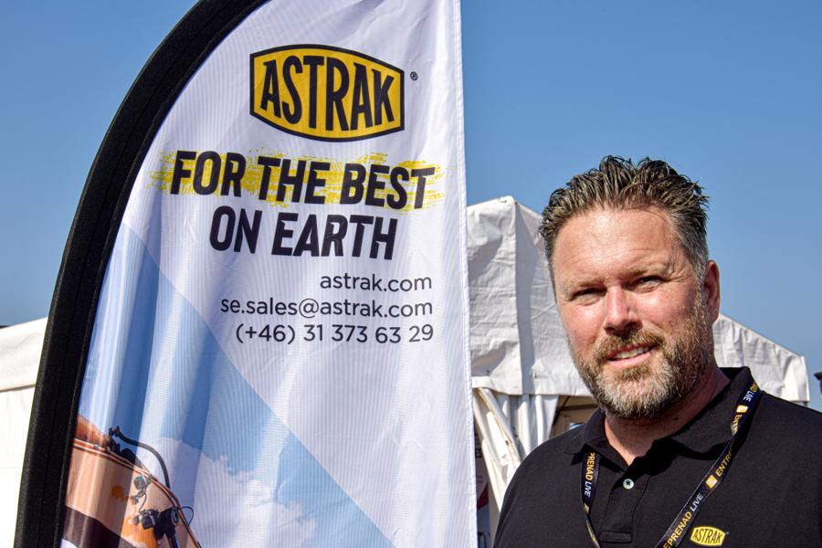 Astrak, med Johan Sivertsson i spetsen, visade upp sig på Entreprenad Live. Astrak, med Johan Sivertsson i spetsen, visade upp sig på Entreprenad Live.