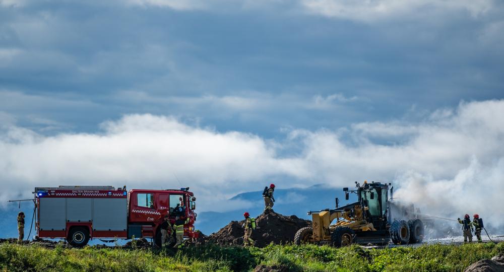 Takket være lynrask reaksjon fra brannetatene, greide de å begrense skadene da brannen brøt ut midt i august. Takket være lynrask reaksjon fra brannetatene, greide de å begrense skadene da brannen brøt ut midt i august.
