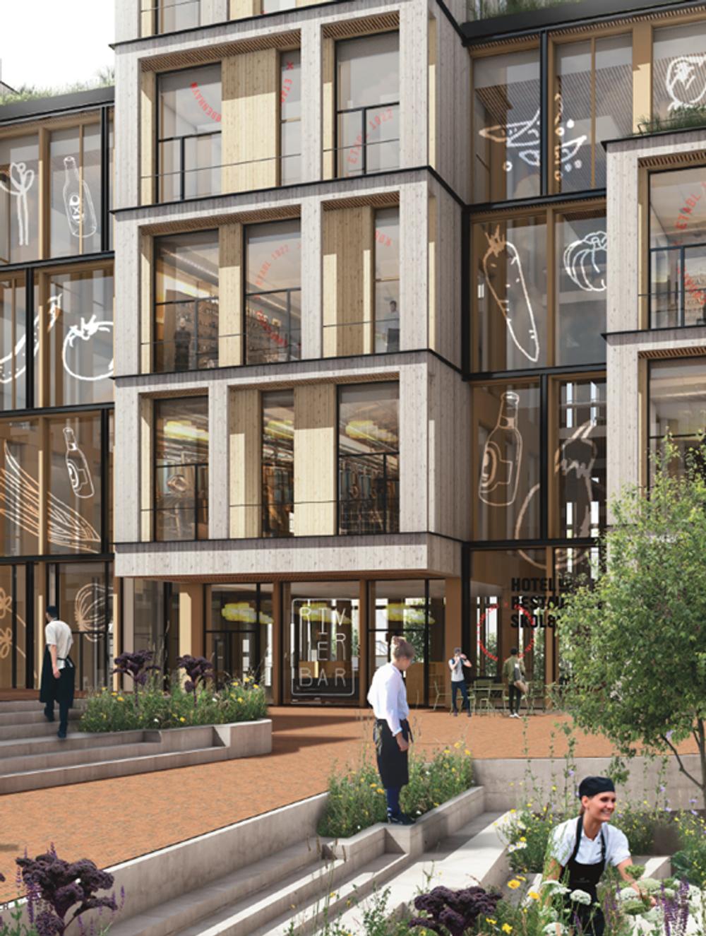Hotel- og Restaurantskolen har sammen med Pension Danmark og Juul Frost Arkitekter udarbejdet en plan for et nyt campus i Valby. Hotel- og Restaurantskolen har sammen med Pension Danmark og Juul Frost Arkitekter udarbejdet en plan for et nyt campus i Valby.