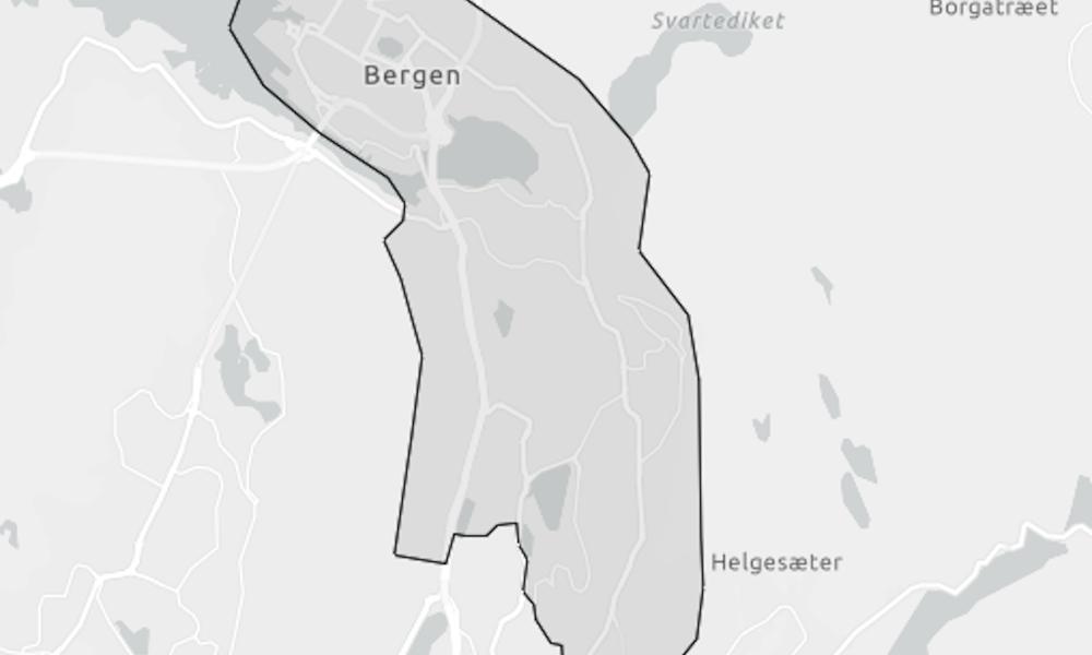 LINJE Innenfor dette området søker Statsbygg etter tomt til et nytt politihus i Bergen. LINJE Innenfor dette området søker Statsbygg etter tomt til et nytt politihus i Bergen.