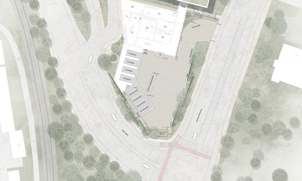 Den nye logistikfunktion ved Regionshospitalet Viborg skal kombinere effektiv drift med en udformning, der spiller sammen med hospitalets omgivelser og levner plads til både grønne områder og parkeringspladser. Den nye logistikfunktion ved Regionshospitalet Viborg skal kombinere effektiv drift med en udformning, der spiller sammen med hospitalets omgivelser og levner plads til både grønne områder og parkeringspladser.
