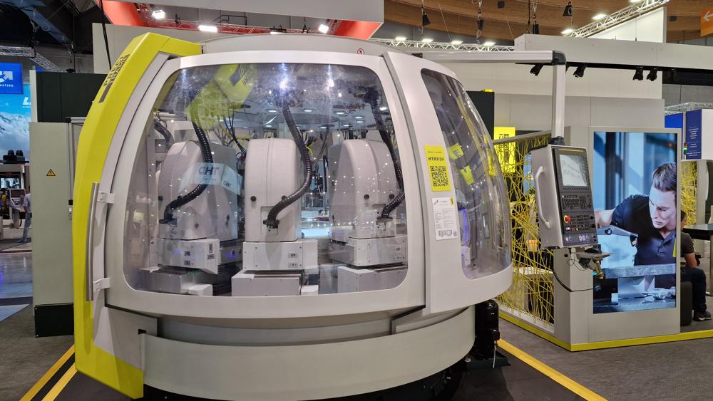 Ifølge Precitrames Machines SA vil den MTR312H CNC roterende overføringsmaskin drastisk utgjøre en forskjell når det gjelder ytelse og kostnader. Ifølge Precitrames Machines SA vil den MTR312H CNC roterende overføringsmaskin drastisk utgjøre en forskjell når det gjelder ytelse og kostnader.