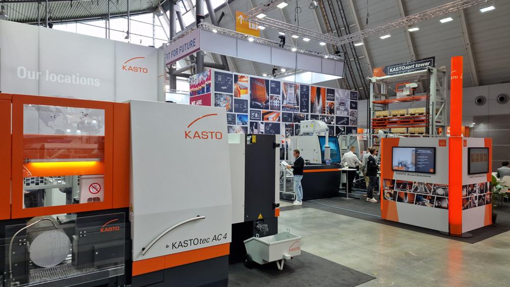 Kasto presenterte sine systemer for moderne lagerlogistikk, sageteknologi og metallhåndtering. Kasto presenterte sine systemer for moderne lagerlogistikk, sageteknologi og metallhåndtering.