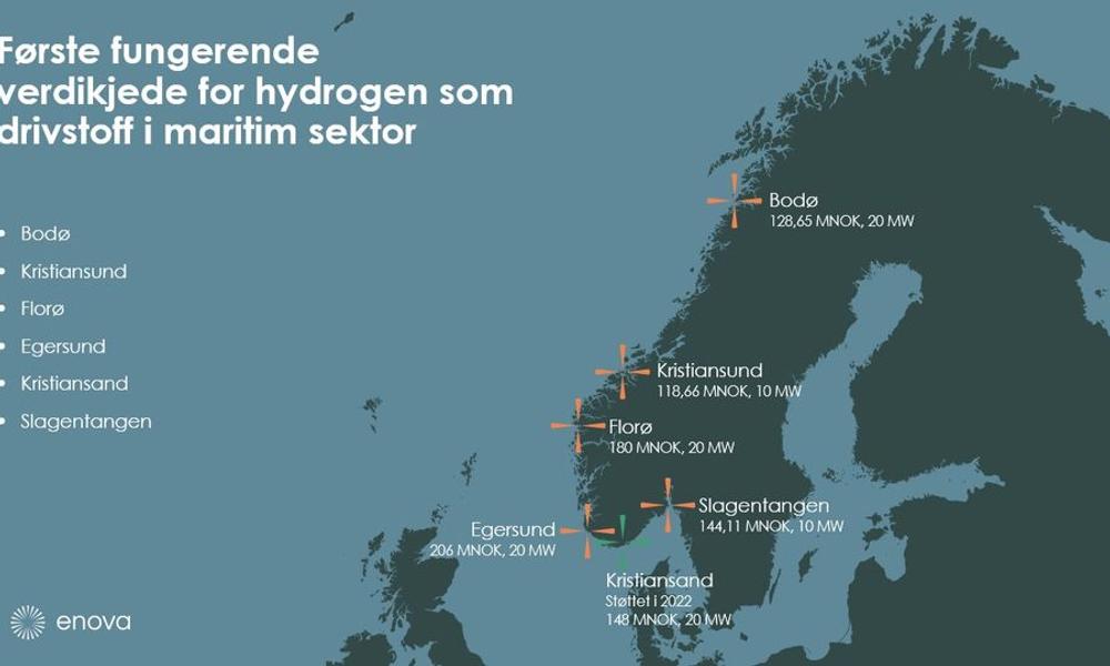 Hydrogen-kart: Slik vil det nye Hydrogen-kartet for maritim næring bli seende ut. Hydrogen-kart: Slik vil det nye Hydrogen-kartet for maritim næring bli seende ut.