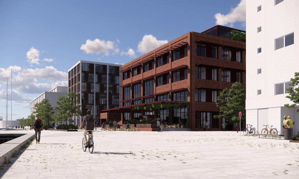 UCL’s nye campus i Svendborg set fra vandet. UCL’s nye campus i Svendborg set fra vandet.