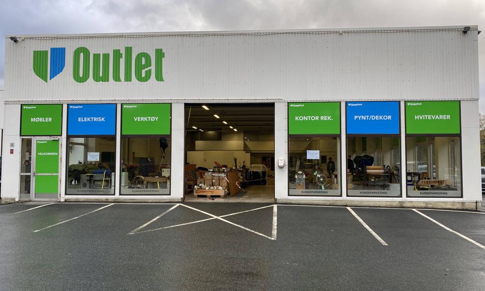 Outlet: Green Yards Outlet-butikk utenfor Flekkefjord. Outlet: Green Yards Outlet-butikk utenfor Flekkefjord.