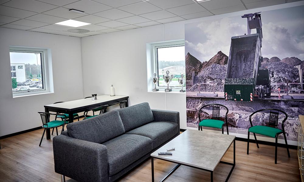 Chaufførlounge hos SCT Transport i Allerød. Chaufførlounge hos SCT Transport i Allerød.