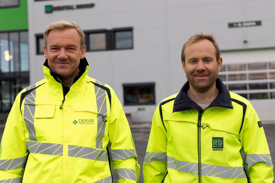 Trond Thorseth, prosjektleder i Dekar Tomteutvikling og Vegard Gjellum, leder for Servicesenter Vikersund. Trond Thorseth, prosjektleder i Dekar Tomteutvikling og Vegard Gjellum, leder for Servicesenter Vikersund.