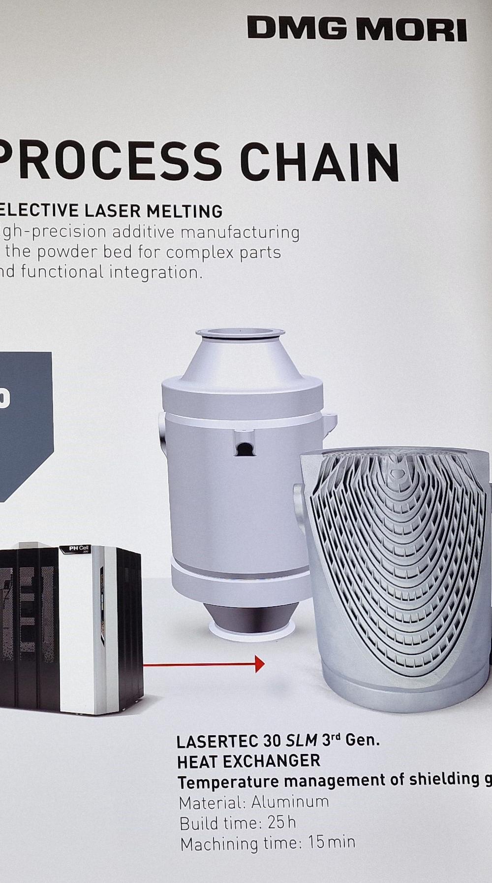 DMG MORI valgte å vise hvilke deler av prosesskjeden innen metallprinting selskapet leverer på. DMG MORI valgte å vise hvilke deler av prosesskjeden innen metallprinting selskapet leverer på.