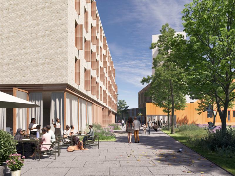 Bydelen Design City i Kolding får nu også et hotel med godt 100 værelser, en Netto-butik og et p-hus. Det hele forventes at stå færdigt i 2026. Bydelen Design City i Kolding får nu også et hotel med godt 100 værelser, en Netto-butik og et p-hus. Det hele forventes at stå færdigt i 2026.