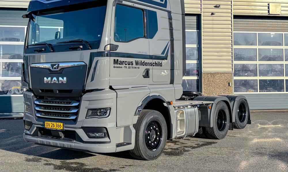 MAN TGX 28.520 til Marcus Wildenschild. MAN TGX 28.520 til Marcus Wildenschild.