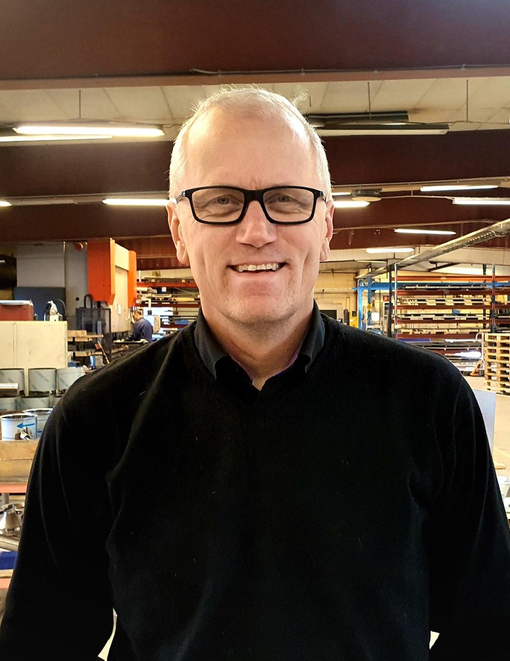 Fredrik Liljegren, vd på Frankis rostfri teknik. Fredrik Liljegren, vd på Frankis rostfri teknik.