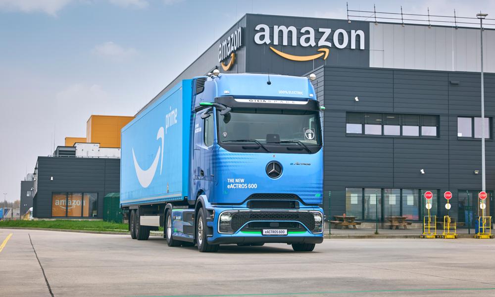 Amazon har bestilt 200 eksemplarer af Mercedes-Benz eActros 600 Amazon har bestilt 200 eksemplarer af Mercedes-Benz eActros 600
