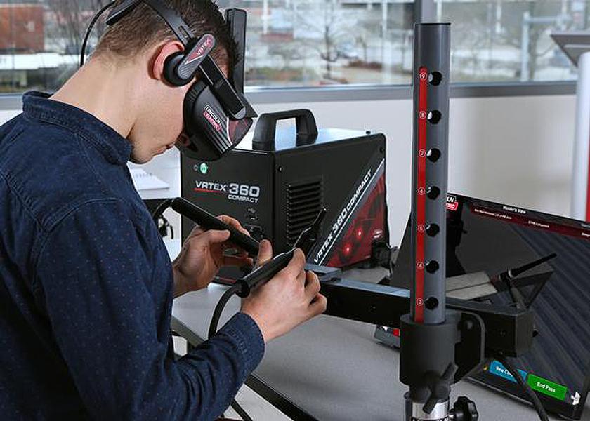 Lincoln Electric VRTEX 360 Compact Virtual Reality Welding Simulator. Lincoln Electric VRTEX 360 Compact Virtual Reality Welding Simulator.