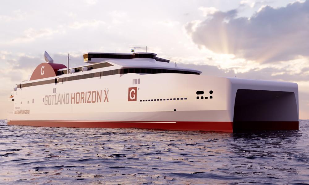 'Horizon X' bliver 130 meter langt og skal bygges i aluminium. Det bliver det største katamaranprojekt i værftets historie. 'Horizon X' bliver 130 meter langt og skal bygges i aluminium. Det bliver det største katamaranprojekt i værftets historie.