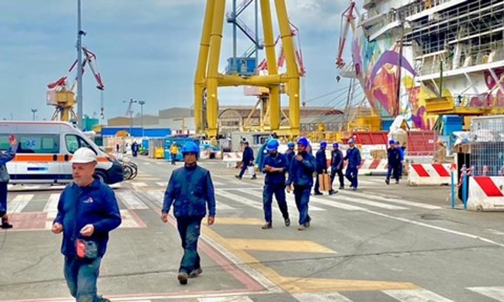 Næste skud på stammen af Prima-serien fra Norwegian Cruise Line tager form på Fincantieri-værftet i Venedig. Næste skud på stammen af Prima-serien fra Norwegian Cruise Line tager form på Fincantieri-værftet i Venedig.