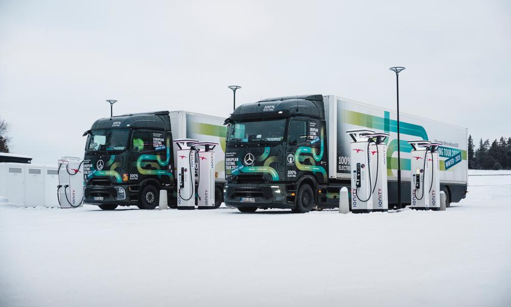 Mercedes-Benz Trucks eActros 600 Wintertesting 2025. Mercedes-Benz Trucks eActros 600 Wintertesting 2025.