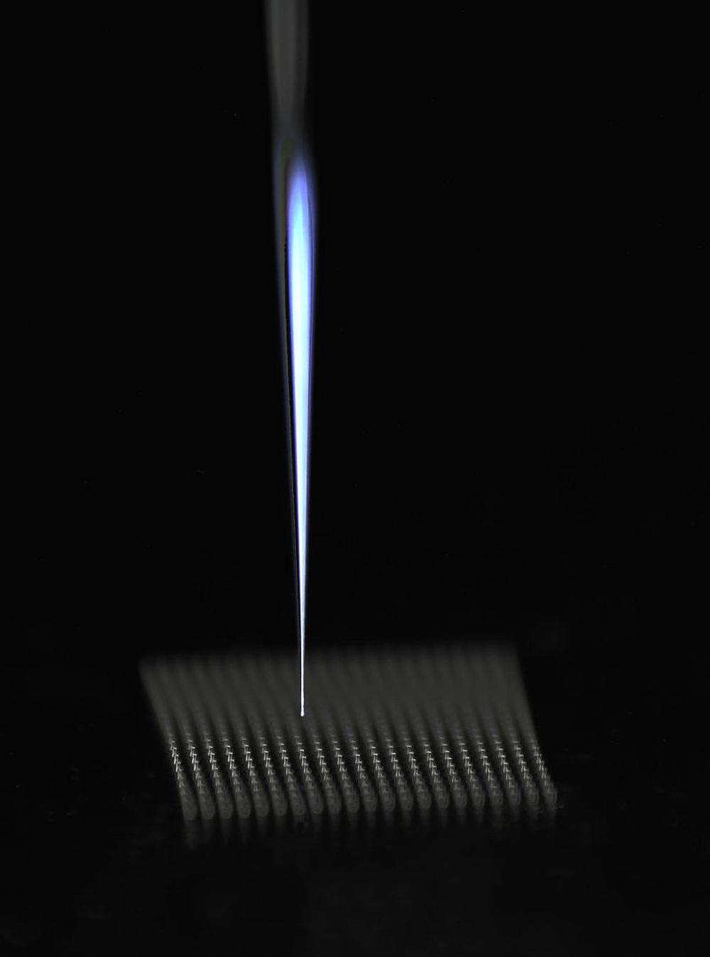 Werth Fiber Probe med 20 µm pennespiss for måling av 40 µm boringer. Werth Fiber Probe med 20 µm pennespiss for måling av 40 µm boringer.