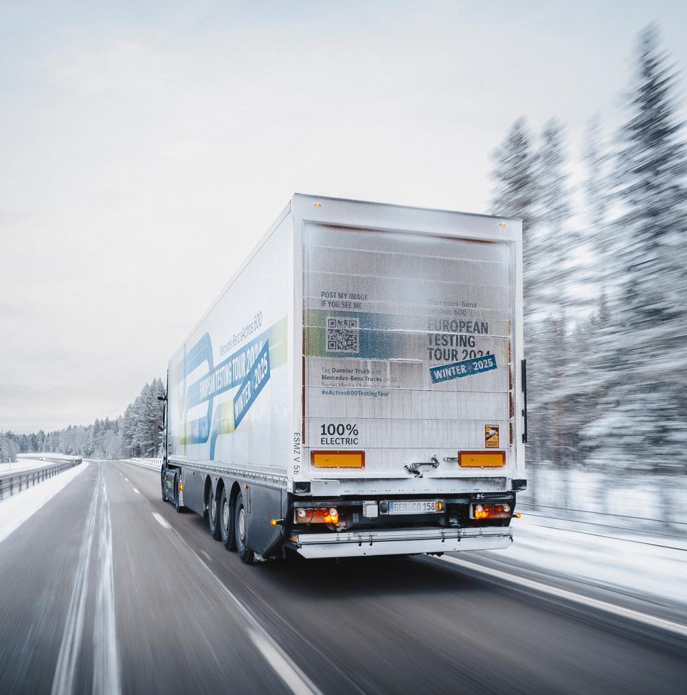 Mercedes-Benz Trucks eActros 600 Wintertesting 2025. Mercedes-Benz Trucks eActros 600 Wintertesting 2025.